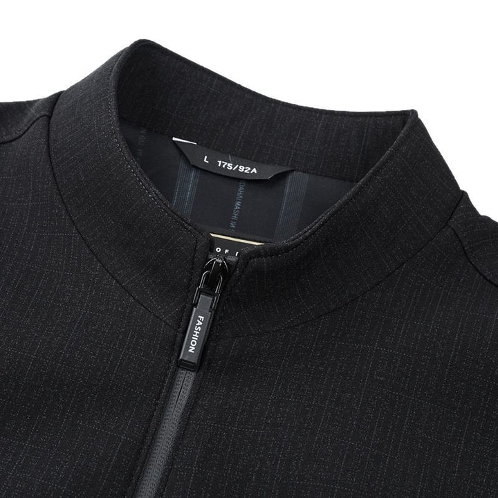 Herren lässige Hybridjacke mit praktischem Stehkragen und funktionalen Reißverschlusstaschen Drune