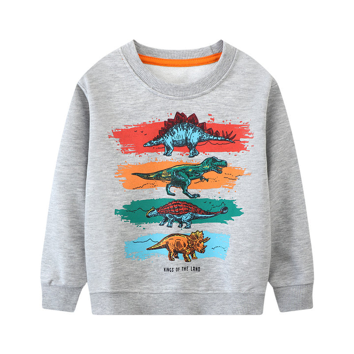Jungen Sweatshirt mit lebendigem Dinosaurier-Motiv Drune