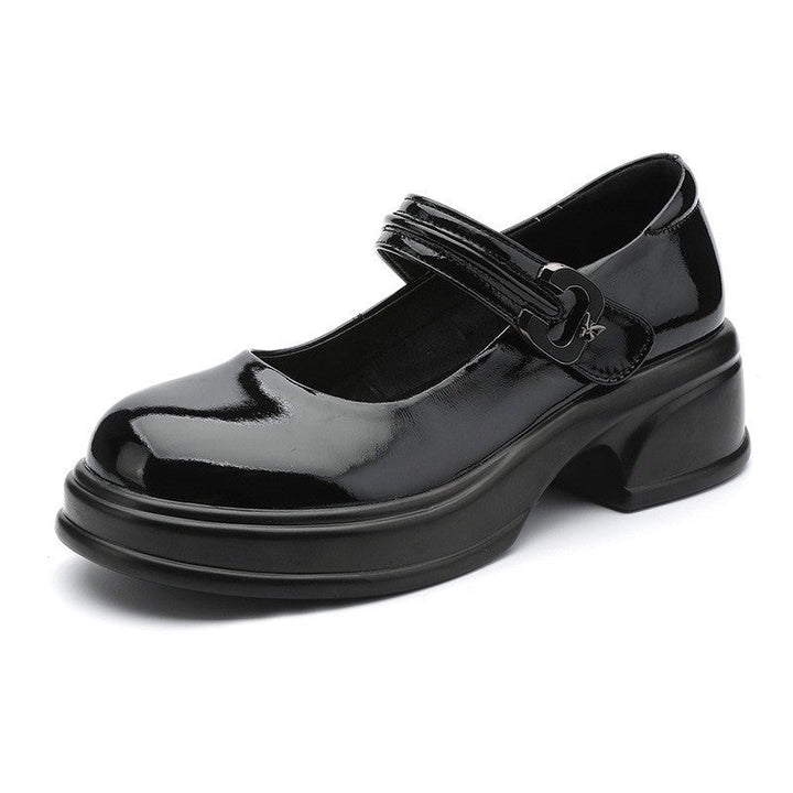 Damen Mary Jane Schuhe mit modischem Schnallenakzent und komfortablem Blockabsatz Drune