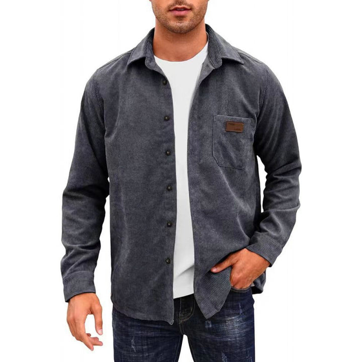 Herren Corduroy Hemdjacke Drune