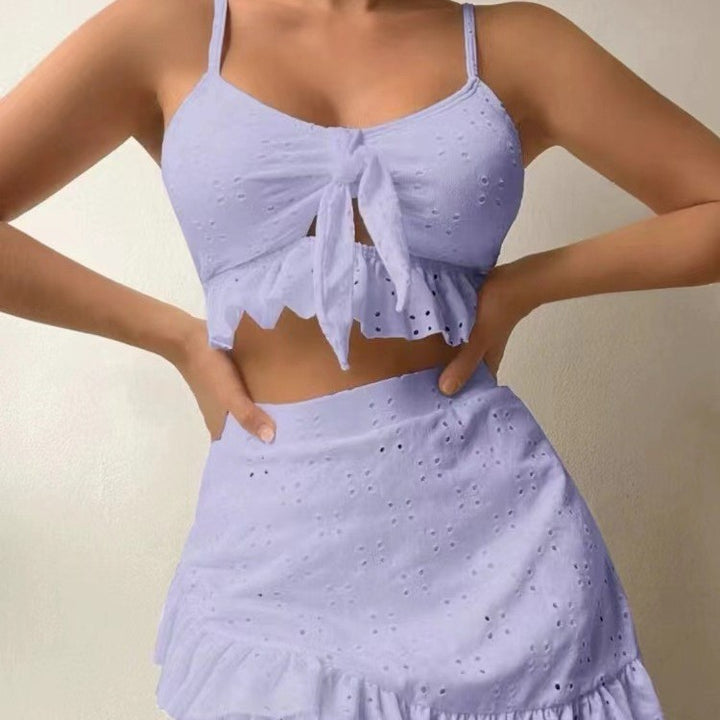 Damen Crop-Top und Rock-Set Drune