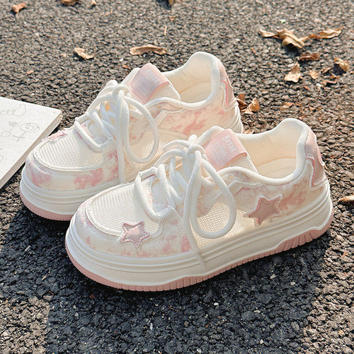 Damen Sneakers mit modischem Sternen-Motiv und komfortabler Sohle Drune