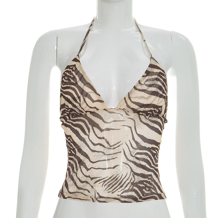 Damen tierisches print Top Drune