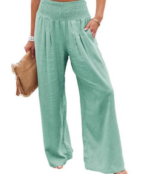Damen weiter Sommerhose mit elastischem Bund Drune