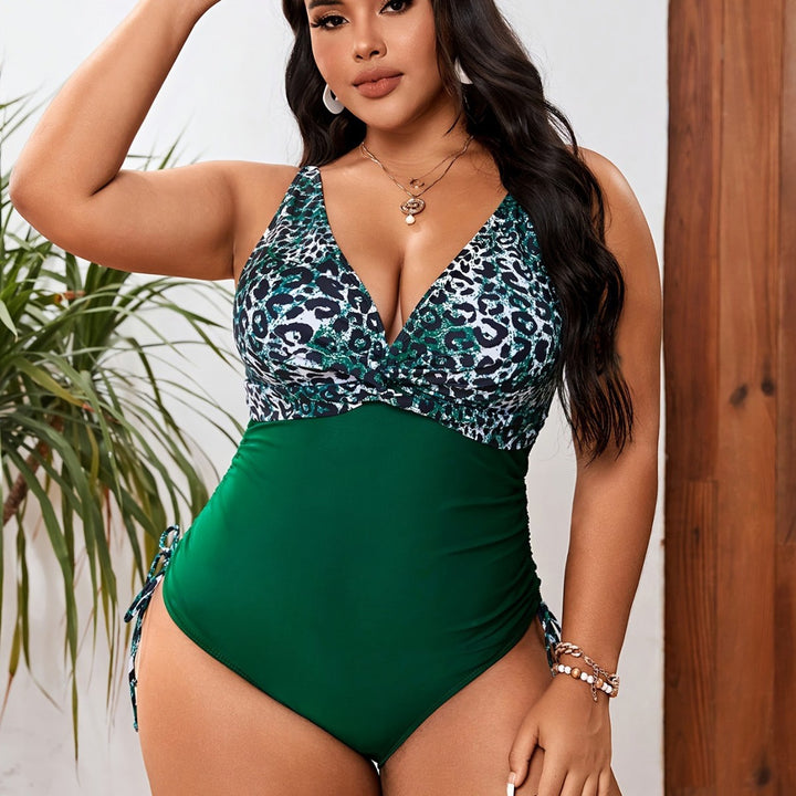 Damen Eleganter Badeanzug mit modischen Tiermotiven Drune