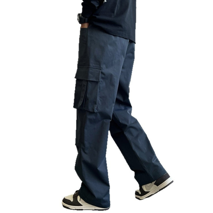 Herren Utility-Cargohose mit großvolumigen Klappentaschen, geradem Bein und robustem Twill Drune