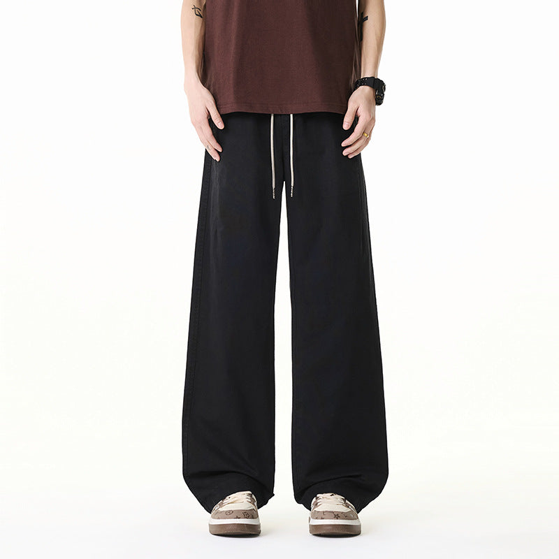 Damen Weite Baumwollmix-Hose im Baggy-Cut mit Tunnelzug und Oversized-Bein Drune