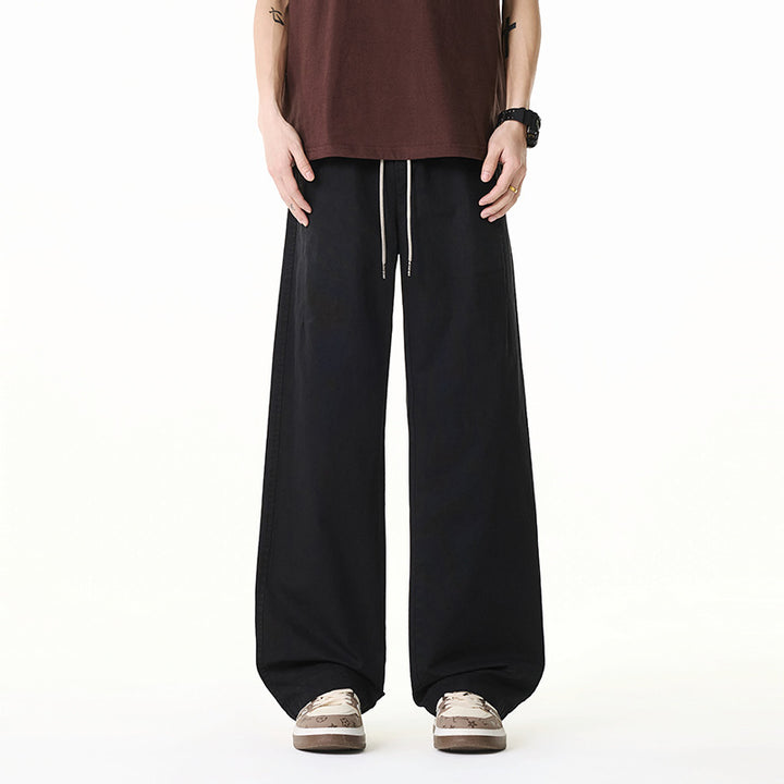 Damen Weite Baumwollmix-Hose im Baggy-Cut mit Tunnelzug und Oversized-Bein Drune
