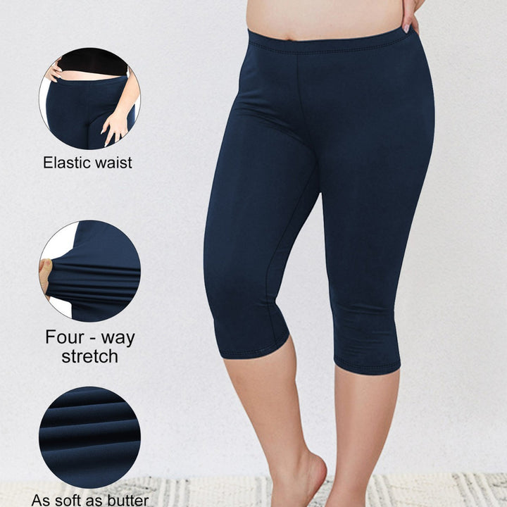 Damen Capri-Biker-Shorts mit hohem Bund und stützender Kompression Drune
