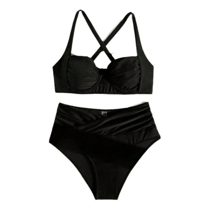 Damen Hochtaillierter Bikini mit gepolstertem Oberteil und regulierbaren Trägern Drune