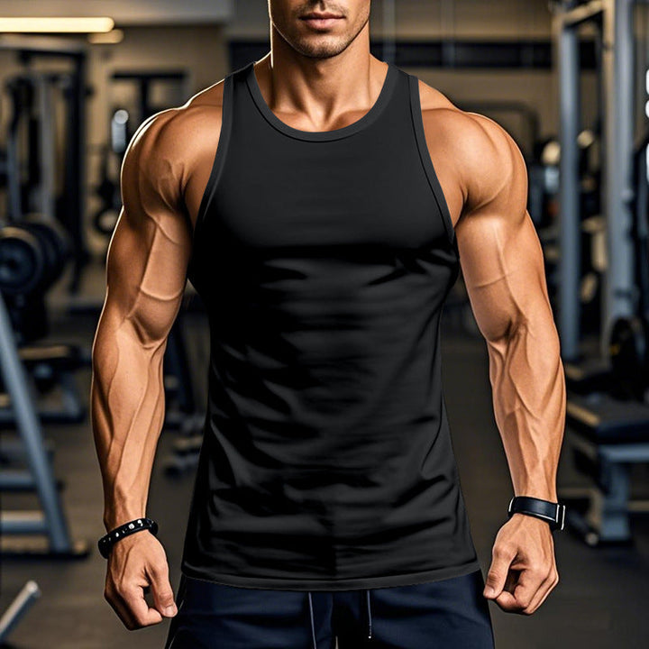 Herren atmungsaktives Fitness Tanktop mit Racerback-Schnitt Drune
