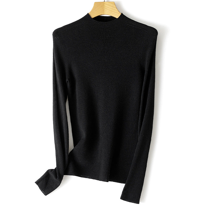 Damen Feinstrickpullover mit Stehkragen und schlanker Silhouette Drune