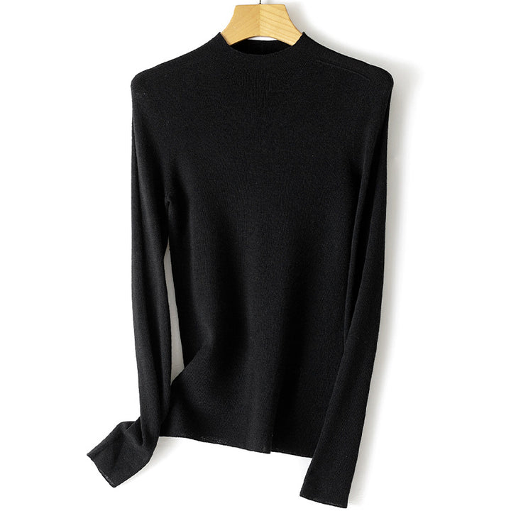 Damen Feinstrickpullover mit Stehkragen und schlanker Silhouette Drune
