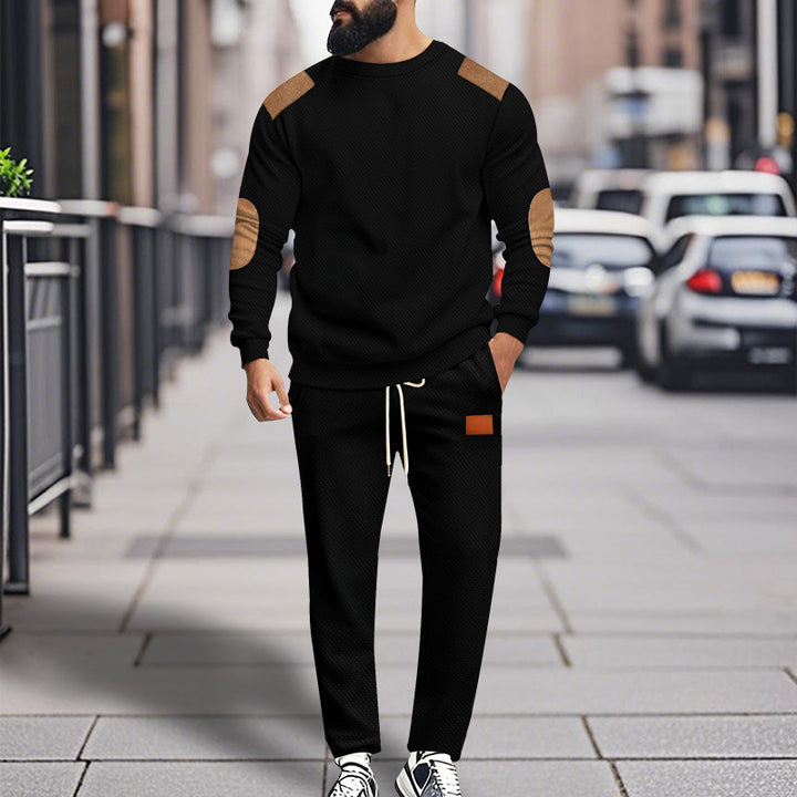 Herren modisches Sportanzug Set mit elastischem Bund und praktischen Taschen Drune