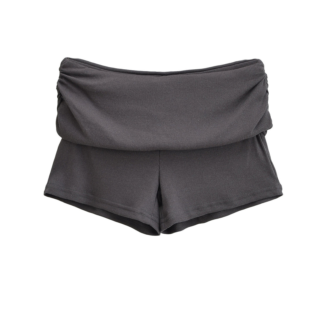 Damen Sportliche Jersey-Shorts mit breitem Bündchen Drune