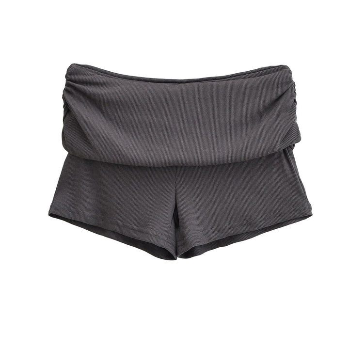 Damen Sportliche Jersey-Shorts mit breitem Bündchen Drune