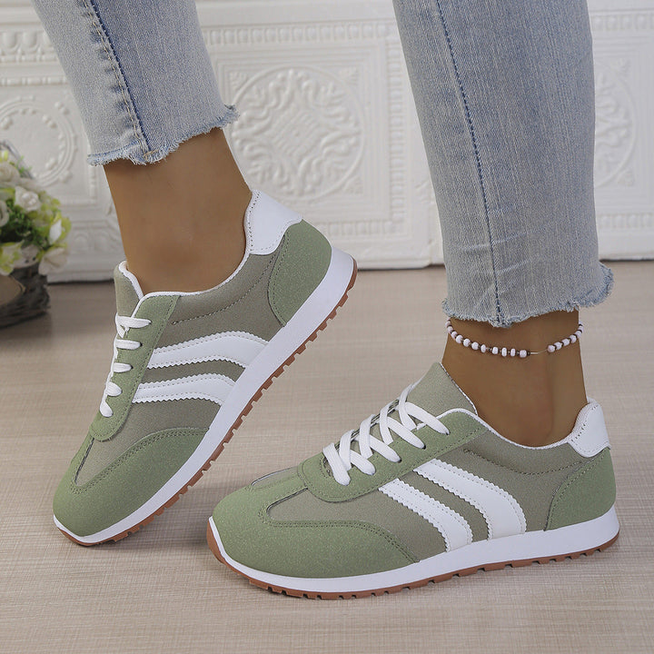 Damen Sneakers im sportlichen Retro-Stil mit atmungsaktiver Oberflächenstruktur Drune
