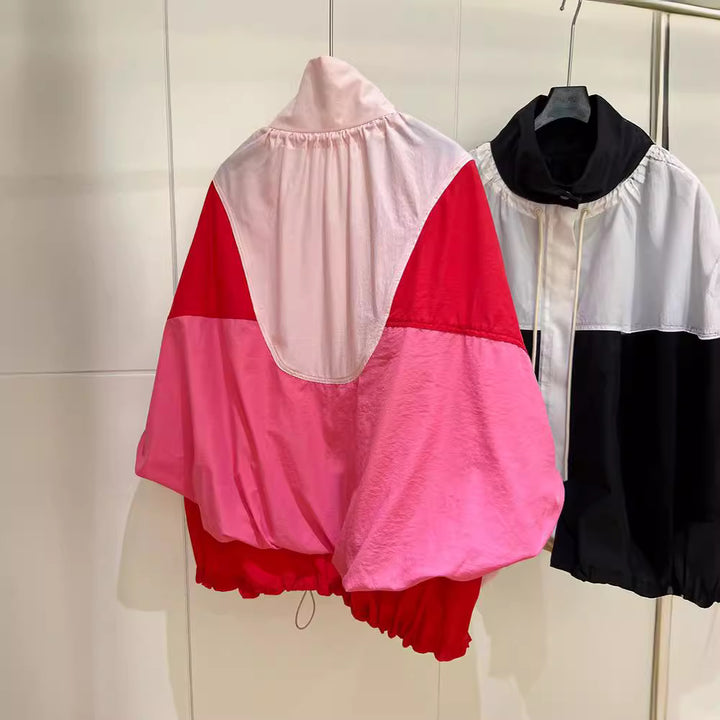 Damen Sportliche Übergangsjacke mit hohem Kragen Drune