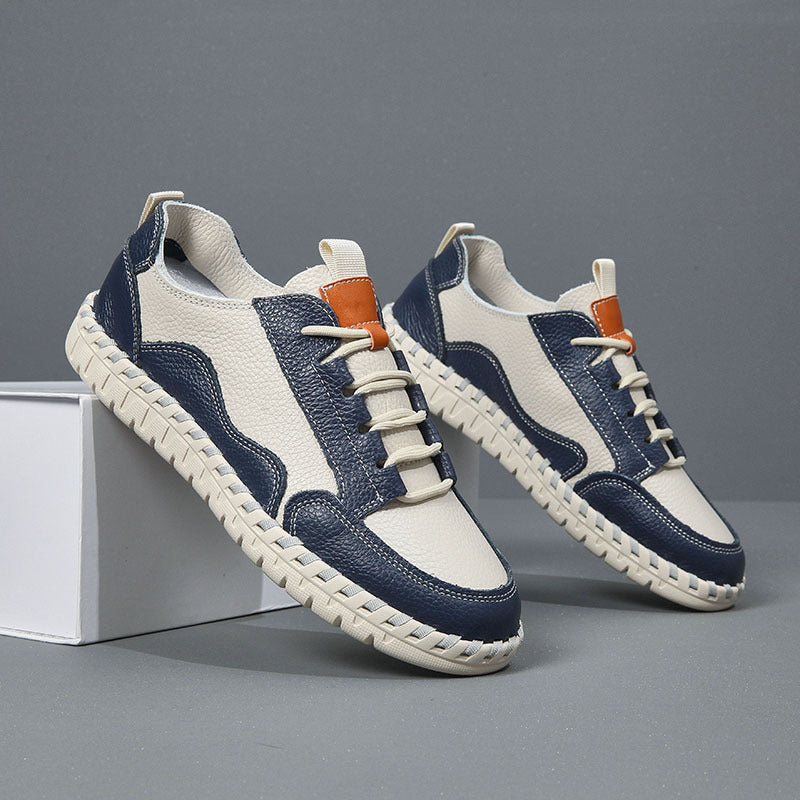 Herren Freizeit Leder Sneakers Drune