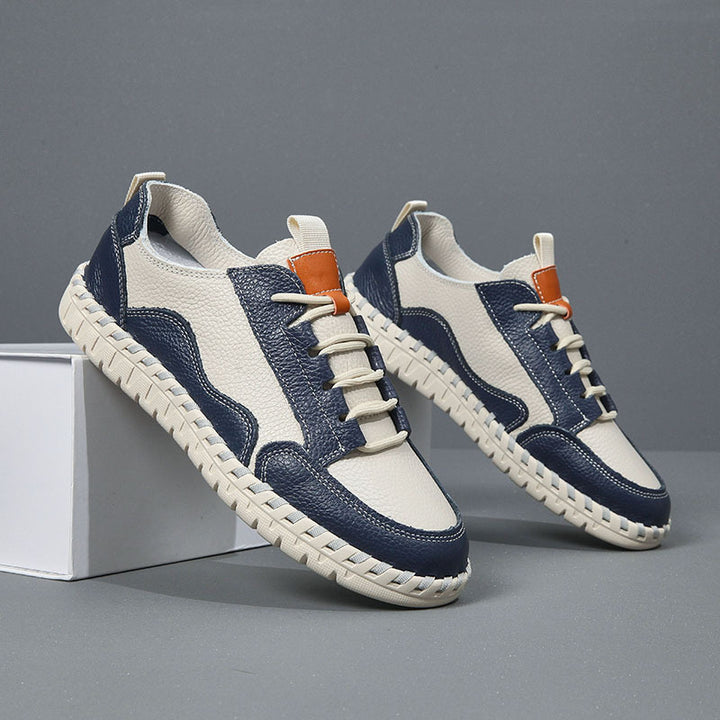 Herren Freizeit Leder Sneakers Drune