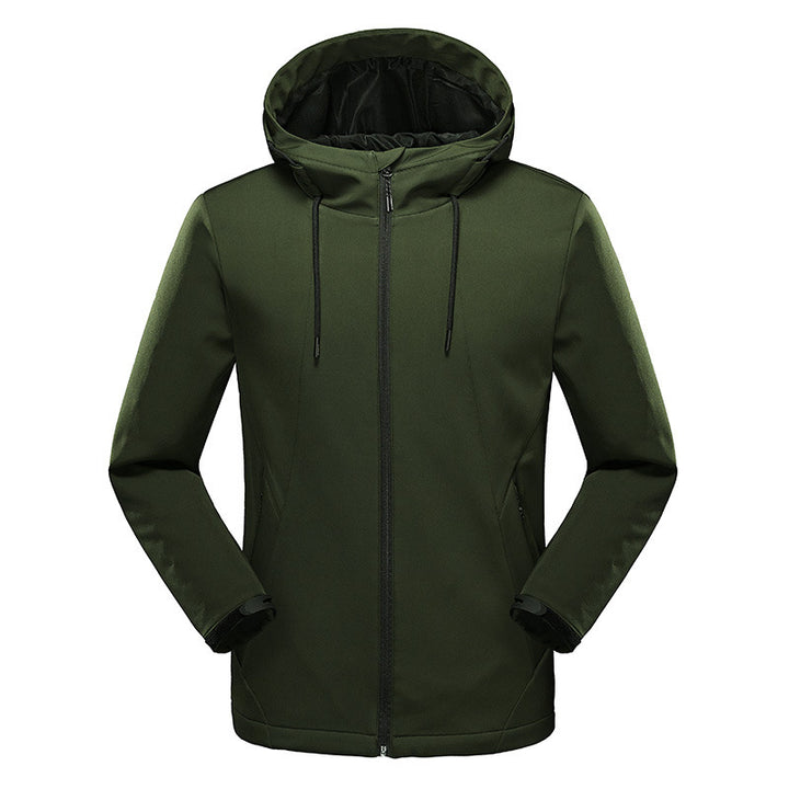 Damen taillierte Softshelljacke mit Kapuze und wasserabweisender Membran Drune