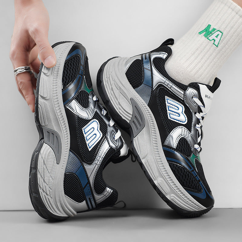 Unisex Voluminöse Mesh-Runner mit atmungsaktivem Obermaterial und stoßdämpfender Plateausohle Drune