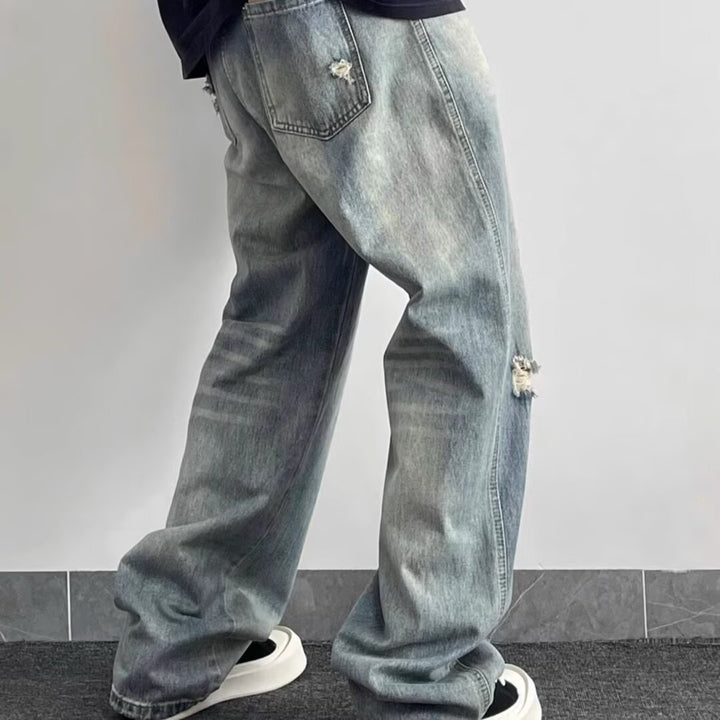 Damen Modische und lässige Baggy-Jeans Drune