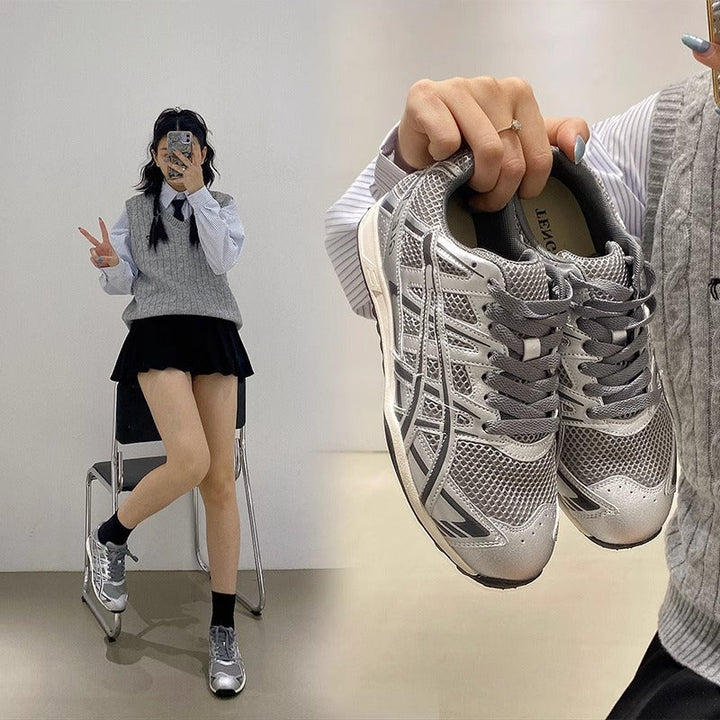 Damen Sportschuhe mit atmungsaktivem Mesh-Obermaterial und komfortabler Dämpfung Drune