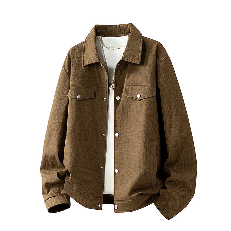 Herren Geprägte Overshirtjacke Drune