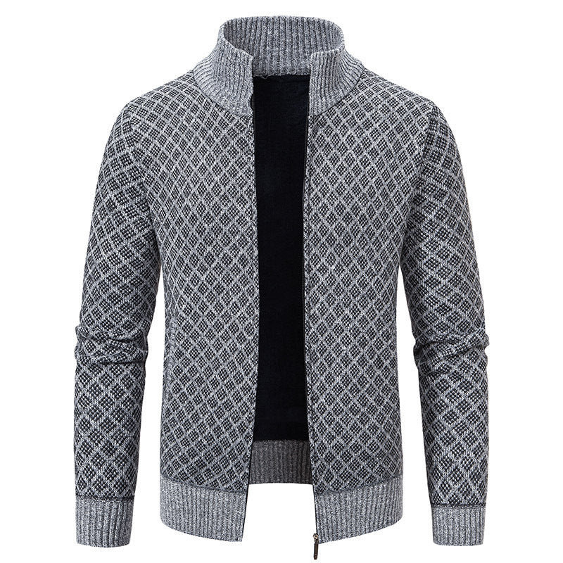 Herren modischer Strickblazer mit strukturiertem Muster Drune