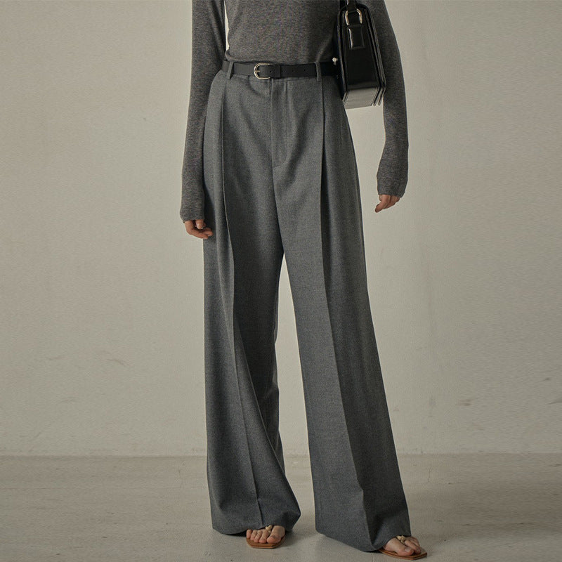 Damen elegante Hochbund-Culotte mit abnehmbaren Gürtel Drune