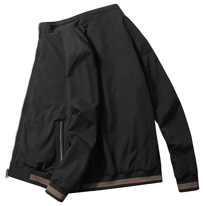 Herren Sportliche Bomberjacke mit hohen Kragen und praktischen Taschen Drune