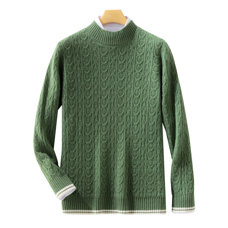 Damen Feinstrickpullover mit Zopfmuster, kurzem Stehkragen und gerippten Abschlüssen Drune
