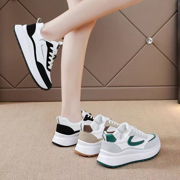 Damen Sportliche Sneakers mit modischer Profilsohle und atmungsaktivem Obermaterial Drune