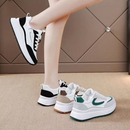 Damen Sportliche Sneakers mit modischer Profilsohle und atmungsaktivem Obermaterial Drune
