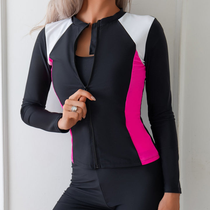 Damen Sportlicher Langarm-Surfsuit mit integriertem Shorts Drune