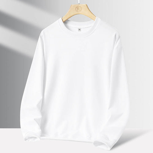 Herren Minimalistisches Rundhals-Sweatshirt mit französischer Terry-Innenseite & Oversize-Schnitt Drune