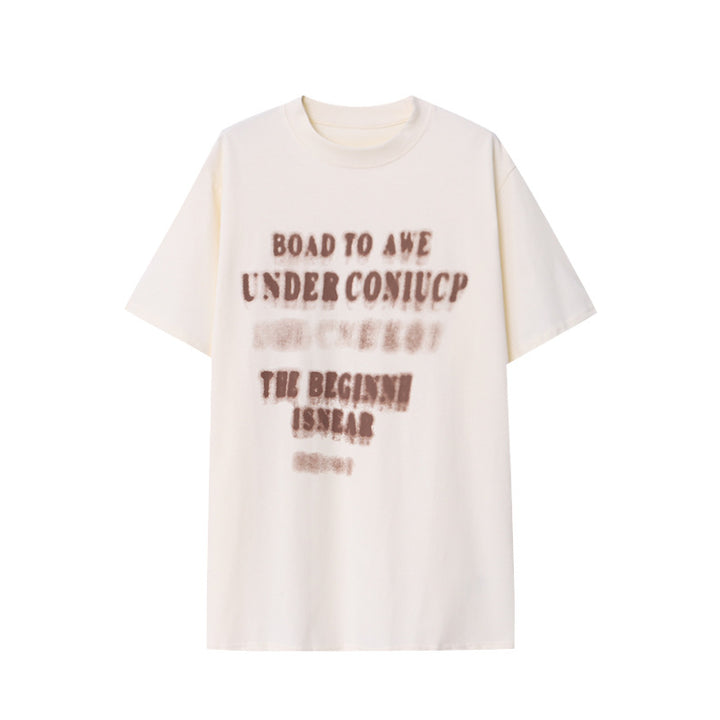Damen Oversized T-Shirt mit kreativem Grafikdruck und lässigem Schnitt Drune