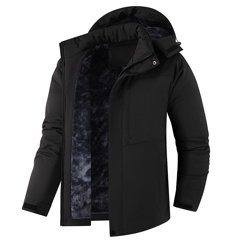 Herren Lässig gefütterte Winterjacke Drune
