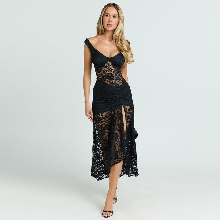 Damen Spitzenkleid im vorteilhaften Schnitt Drune
