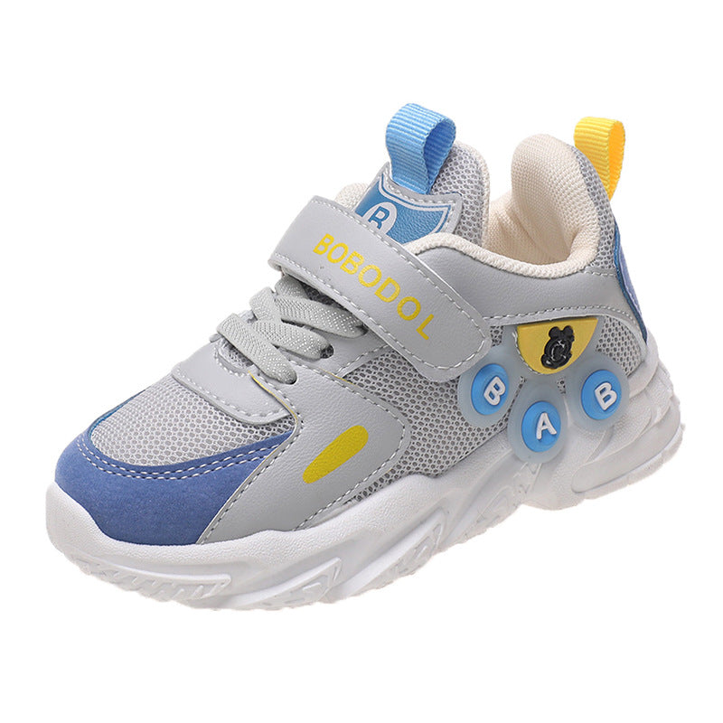 Damen Sportliche Kindersneaker mit praktischen Klettverschlüssen und rutschfester Sohle Drune