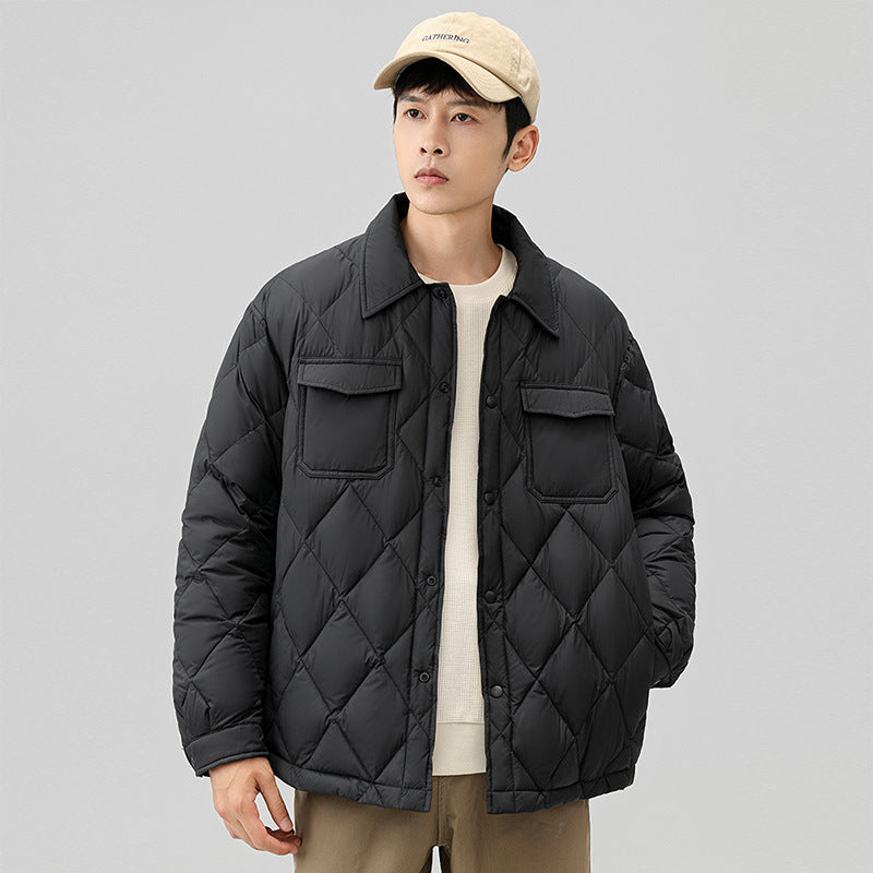 Herren Modische Steppjacke mit Taschen Drune