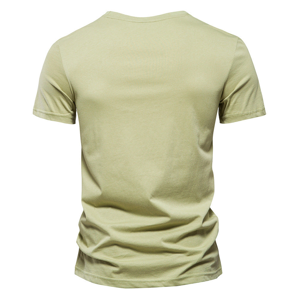 Herren T-Shirt mit modernem Streifendruck und weichem Stoffmaterial Drune