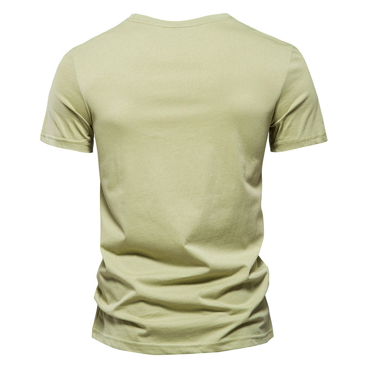 Herren T-Shirt mit modernem Streifendruck und weichem Stoffmaterial Drune
