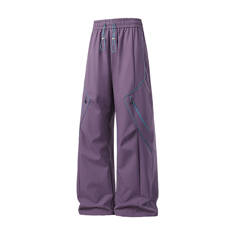 Damen Weite Tech-Cargo-Hose Drune