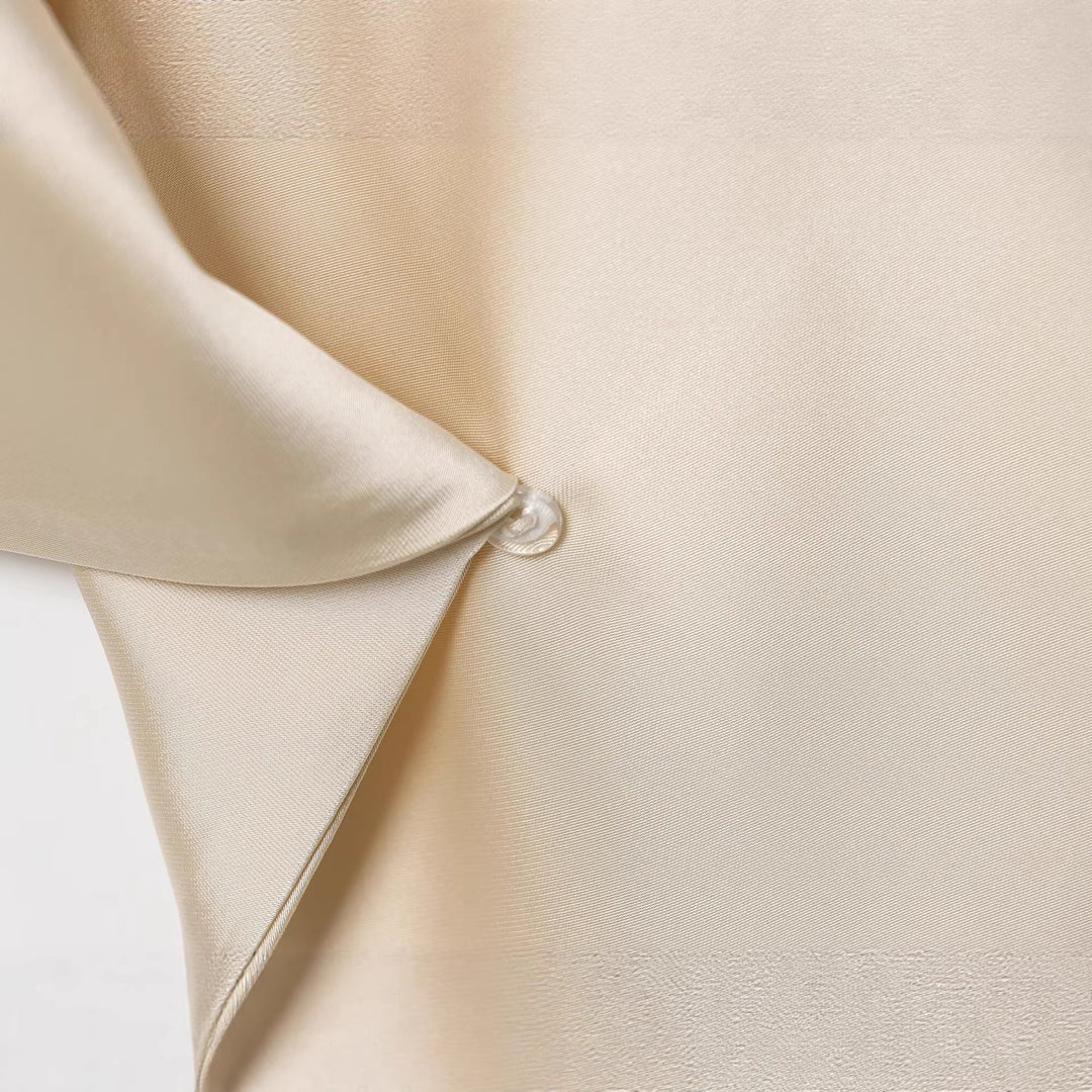 Damen Langes Hemdblusen-Kleid mit Schleifenkragen und Kimonoärmeln Drune