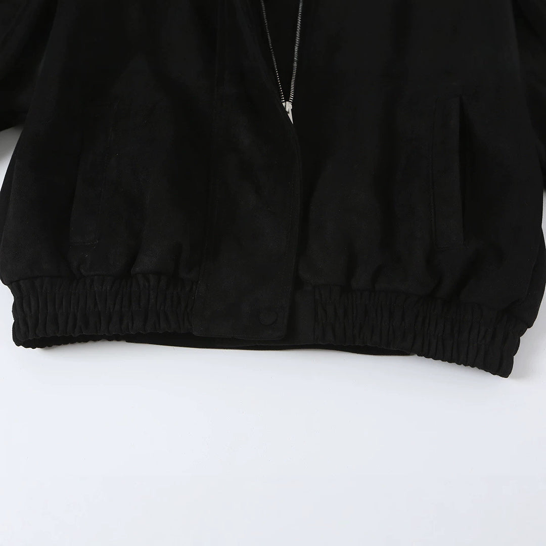 Damen Kurze Doppelreihige Cabanjacke mit hohem Stehkragen und Schulterriegeln Drune