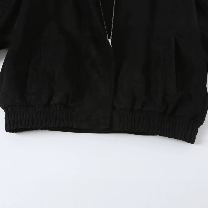 Damen Kurze Doppelreihige Cabanjacke mit hohem Stehkragen und Schulterriegeln Drune