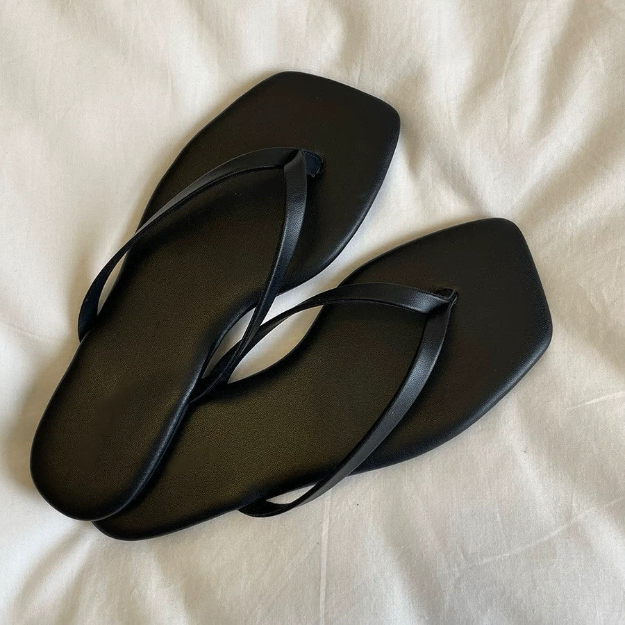 Damen Zehentrenner-Sandalen mit elegantem Riemendesign und ergonomischem Fußbett Drune