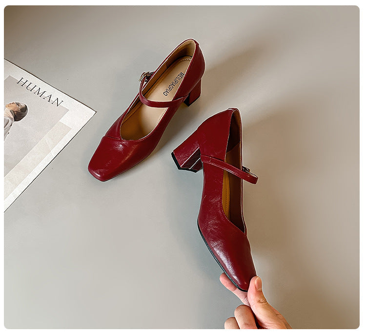 Damen elegante High-Heels mit anpassbarem Riemen Drune